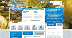 Desktop Screenshot of cvwdwater.com